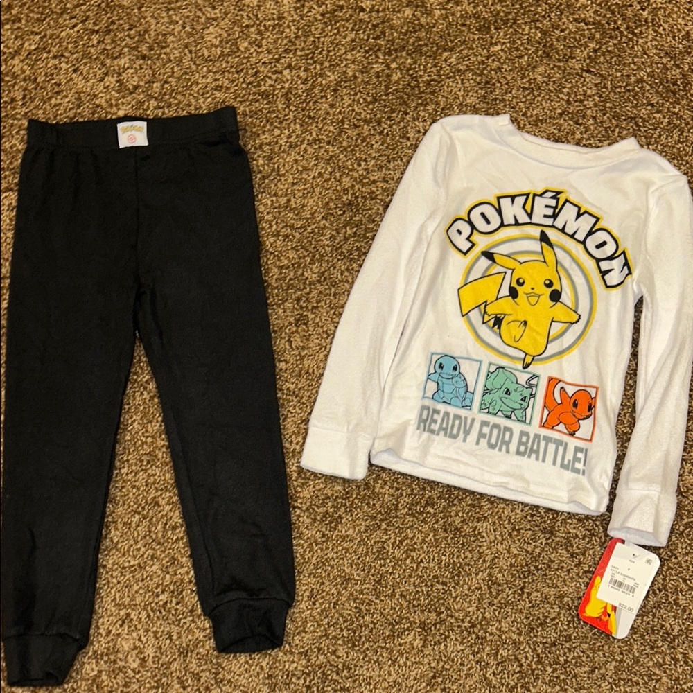 Pokemon Black and White Kids Pajama Set